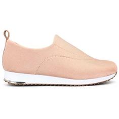 Imagem de Tênis Feminino Elastano Easy Fit Soft Rose Prata Usaflex V9103