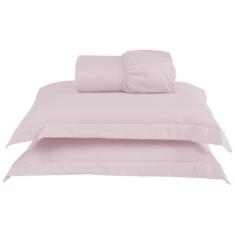 Imagem de Jogo De Lençol Casal 3 Peças Percal 300 Fios Charme Com Aba Americana