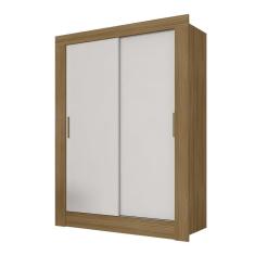 Imagem de Guarda Roupa 2 Portas De Correr Betina Boreal/branco- Móveis Arapongas