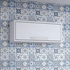 Imagem de Armário Aéreo De Geladeira Em Mdp 80cm Cozinha Paris Plus Sallêto Branco