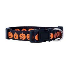 Imagem de Native Pup Coleira de cachorro de Halloween - Coleiras assustadoras de fantasia de terror com tema de outono - crânio, abóbora, fantasma, morcego, bruxa, milho doce, aranha - ajustável para raças