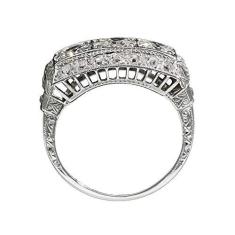 Imagem de MuYiYi11 Anel de diamante simulado, elegante topázio artificial incrustado feminino, anel de noivado, decoração de dedo