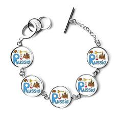 Imagem de DIYthinker Pulseira de corrente com símbolo nacional da Rússia