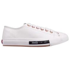 Imagem de Tênis Coca Cola Daytona Town Feminino Branco e Cobre