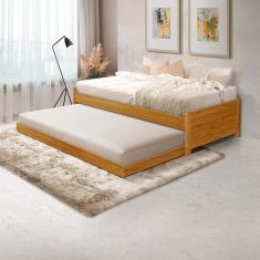 Imagem de Bicama Bibox Solteiro Madeira Maciça Gabrieli Imbuia -Casa da Madeira