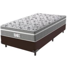 Imagem de Cama Box e Colchão Evolution Molas Ensacadas Solteiro Probel,  Marrom