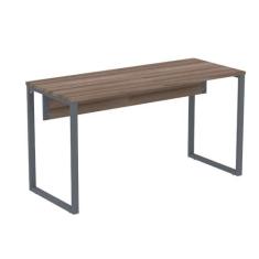 Imagem de Mesa Escritório P25 Tub Pandin 150 cm (larg) Tampo Mdp Walnut Pé Aço Tubular Grafito