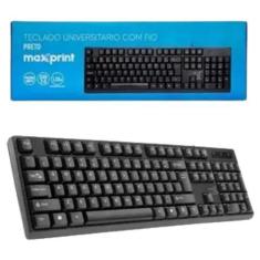 Imagem de Teclado universitario com fio usb 2.0 - preto - un - maxprint