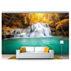 Imagem de Papel De Parede Cachoeira Natureza Outono 3D Nch170