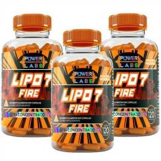 Imagem de Kit 3X Lipo 7 Fire (120 Capsulas) - Power Labs