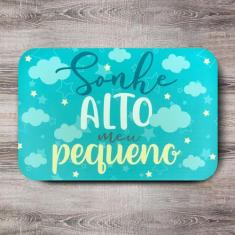 Imagem de Tapete Infantil Frase Sonhe Alto Meu Pequeno 40X60cm - Quartinhos