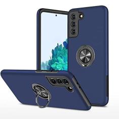 Imagem de Capa de armadura à prova de choque para Samsung Galaxy S21 Plus S21FE A51 A71 A50 A12 A13 A22 A32 A52 A71 A21s M51 Nota 20 Ultra Ring Cover, Azul, Para A71 4G