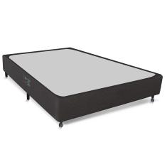 Imagem de Base Box para Colchão Casal Castor Sleep Class Pocket Hibrido com Rodízio 40x138x188 cm - Cinza
