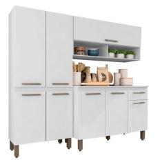 Imagem de Armário De Cozinha Tieli 3 Peças Branco - Móveis Arapongas - A Móveis