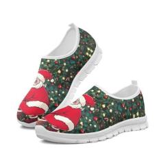 Imagem de GOSTONG Tênis de corrida casual feminino 34-43, Papai Noel, 41