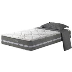 Imagem de Colchão Solteiro King Miami Molas Ensacadas 96x203x22cm Cinza