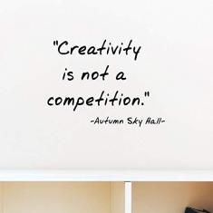 Imagem de Adesivo de Parede Creativity is not a Competition
