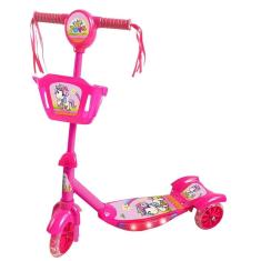 Imagem de Patinete infantil 3 rodas Musical com luzes Rosa Zoop Toys