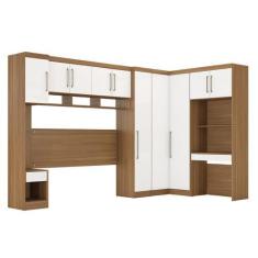 Imagem de Guarda Roupa Modulado Módena Composição 17 Casal 77017 Amêndola Touch