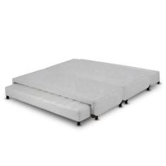 Imagem de Cama Box King Size Universal Cosmopolita Com Bicama De Molas Branco -