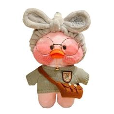 Imagem de Brinquedo de pelúcia de pato – 29 x 21,8 cm x 21,66 cm, boneca de pelúcia Kawaii, pato de pelúcia, brinquedo de pelúcia | Almofada macia e fofa de pelúcia Lalafanfan