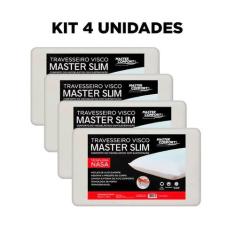 Imagem de Kit 4 Travesseiros Nasa Viscoelástico Master Slim Sono Conforto - GUIR