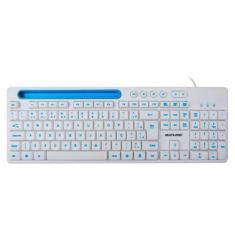 Imagem de Teclado Multi Multimidia Office, USB, com Apoio para Smartphone, Tecla