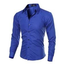 Camisa xadrez lavada slim fit, Camisas de homem