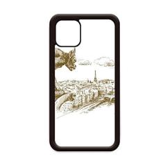 Imagem de Capa Monster Landmark Sketch Paisagem para iPhone 11 Pro Max para Apple Mobile Case Shell