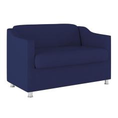 Imagem de Namoradeira Elegante 2 Lugares Sala De Estar ? Balaqui Decor Cor:azul Marinho