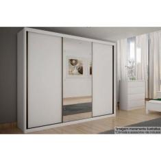 Imagem de Guarda Roupa 3 Portas  De Correr E 6 Gavetas C/ Espelho Paradizzo Gold