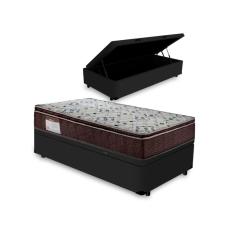 Imagem de Cama Box Baú Solteiro King + Colchão de Solteiro King Iso 150 D45 Ortopillow 96cm - Suporta até 120Kg
