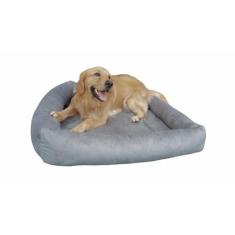 Imagem de Cama Para Cachorro Grande 100x87 Cm - CINZA - 100% Lavável e Resistente - Pet Querido