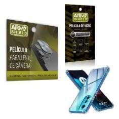 Imagem de Película De Câmera E Tela Moto Edge 30 E Capinha Anti Shock - Armyshie