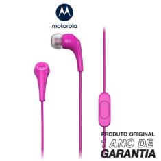 Imagem de Fone De Ouvido Original Motorola Earbuds 2-S com Microfone Conexão P2 