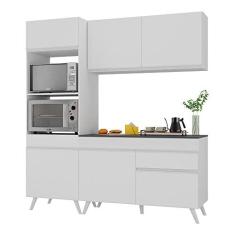 Imagem de Armário de Cozinha Compacta 182cm Veneza Multimóveis V3694 Branco
