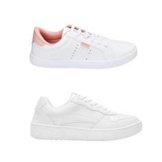 Imagem de Kit 2 Pares Tênis Feminino Casual Básico Cadarço Modernos - Mendii, 38