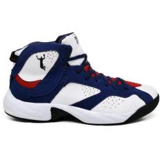 Imagem de Tênis De Basquete Dunk Adrenaline Branco, Azul E Vermelho - Six Street