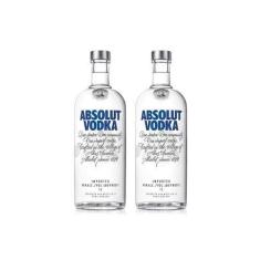 Imagem de Vodka Absolut 1L Kit 2 Unidades