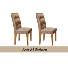 Imagem de Cadeira Rufato Imperatriz Imbuia (4 Uni)-MDF Chocolate