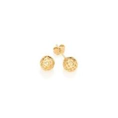 Imagem de Rommanel Brinco Bolinha Trabalhada.ouro 18k 525122
