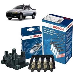 Imagem de Kit Vela Cabo Bobina Strada G2 1.4 8v Fire 06 Flex Bosch