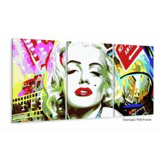 Imagem de Quadro Decorativo Marilyn Monroe Moderno 120x60 3 peças
