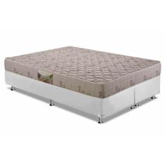 Imagem de Cama Box Queen: Colchão Espuma D33 Herval  Cannes + Base Crc Courano W