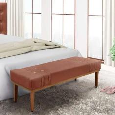 Imagem de Recamier Gênova Veludo Cobre 195 cm - Spezzia Decor