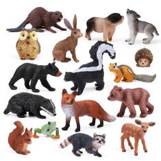 Imagem de Bonecos de brinquedo UANDME Forest Animals Babies 16 unidades para crianças