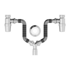 Imagem de Tubo Extensível C/Copo Sifonado P/Coz. Cromado Censi 7178