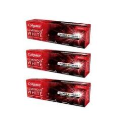Imagem de Colgate Creme Dental Luminous White Carvão Ativado - 70g - 3 Unidades