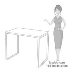 Imagem de Escrivaninha Mesa de Escritório Studio Industrial 90 M18  – Mpozenato