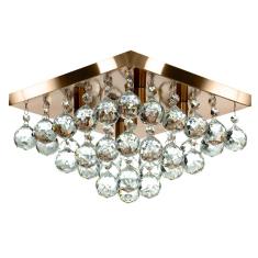 Imagem de Lustre De Cristal Legitimo Classic Square 30X30 Cobre